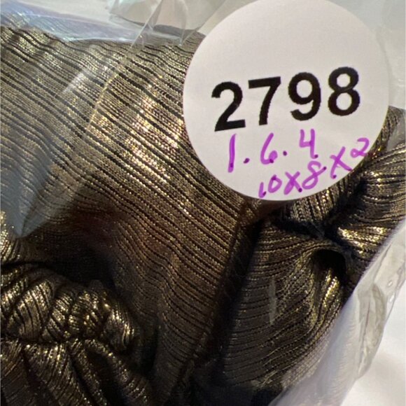 Metallic One-Shoulder Pleated Dress Prom Evening Gown Womens Party Wear Size L - Picture 15 of 15